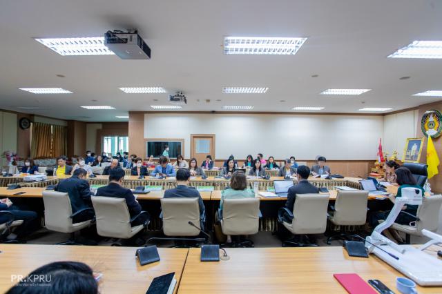 2. ตรวจประเมินคุณภาพการศึกษาภายใน ระดับมหาวิทยาลัย ปีการศึกษา 2565 วันที่ 13 กันยายน 2566 ณ ห้องประชุมรวงผึ้ง ชั้น 8 อาคารเรียนรวมและอำนวยการ (อาคาร 14) มหาวิทยาลัยราชภัฏกำแพงเพชร